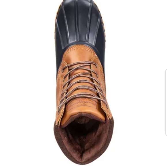 Weatherproof Adam Duck Boots Tan Navy 11M - Picture 15 of 16